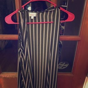 Lularoe Small Joy - green and white pinstripe